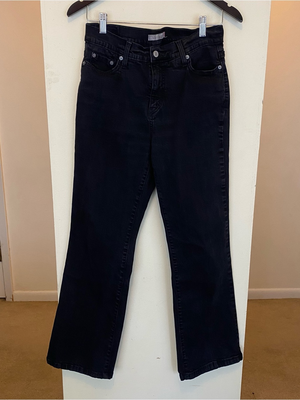 Y2K 2000s Levi’s Perfectly Slimming Boot Cut 512 Black Jeans Womens 10 Medium